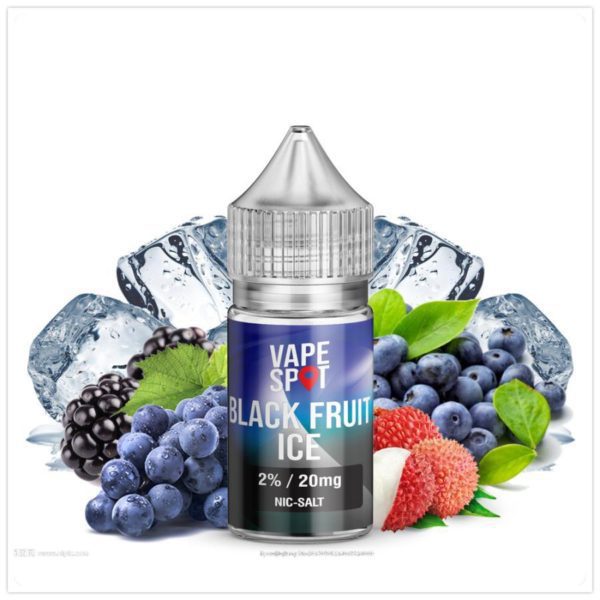 nicsalt vape spot black fruit ice 30ml 458